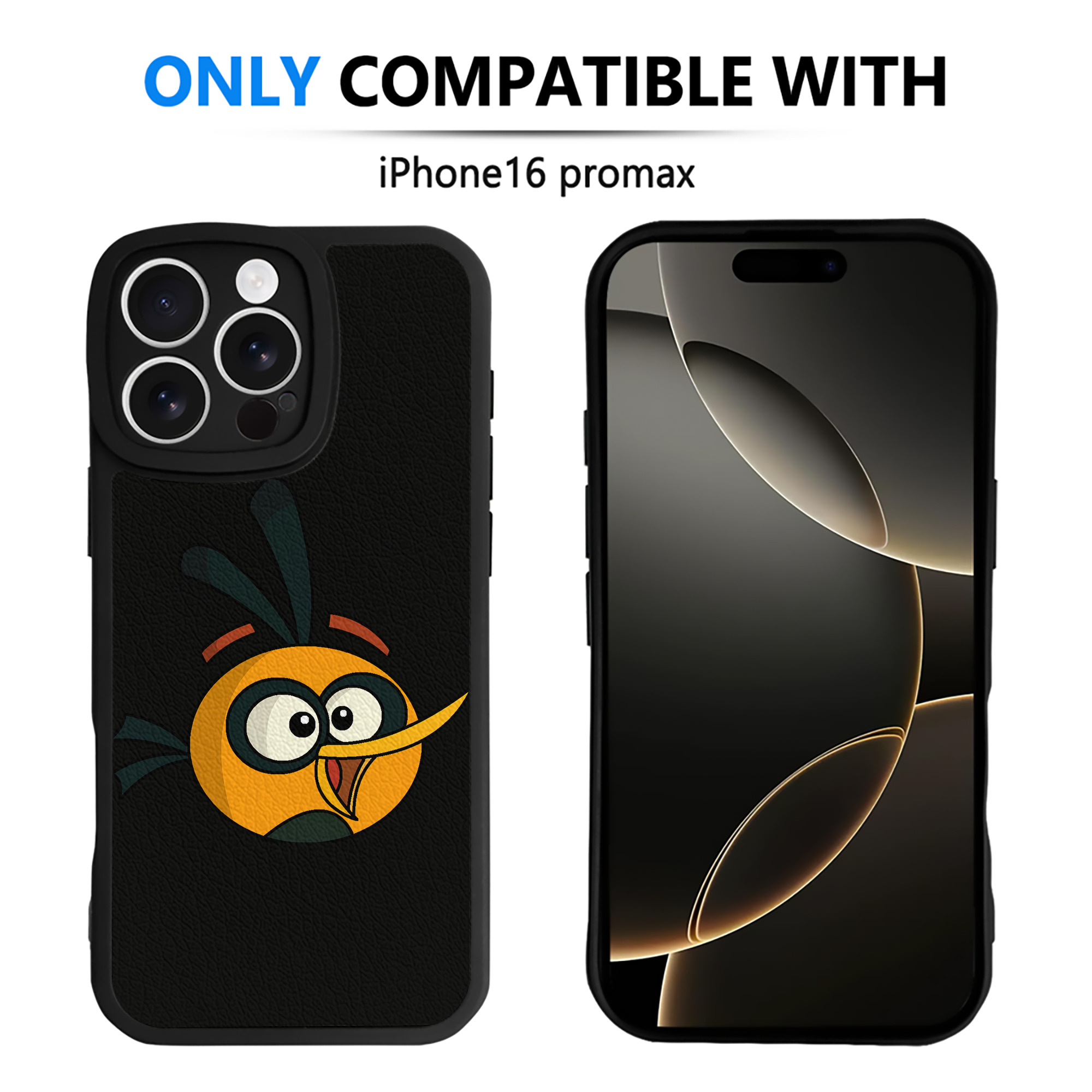 （画像用） Angry Birds アングリーバード 【iPhone 16シリーズ対応】シリコンスマホケース（レザー調） 材質：シリコン